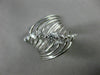 ESTATE LARGE .66CT DIAMOND 18K WHITE GOLD MULTI ROW SHARED PRONG ETOILE FUN RING