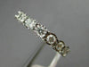 ESTATE .92CT DIAMOND 14KT WHITE GOLD HANDCRAFTED HEART ETERNITY ANNIVERSARY RING