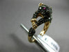 ESTATE 1.37CT ORANGE SAPPHIRE & RUBY 18KT ROSE GOLD 3D HAPPY BABY TIGER FUN RING