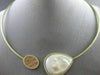 ESTATE 1.05CT DIAMOND 14KT YELLOW GOLD HAMMERED MOTHER OF PEARL CHOKER NECKLACE