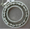 ESTATE 1.26CT DIAMOND 14KT WHITE GOLD 3D FILIGREE BY THE YARD CIRCULAR PENDANT