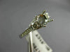ESTATE WIDE .51CT DIAMOND 14K WHITE GOLD FLOWER SEMI MOUNT ENGAGEMENT RING 22187