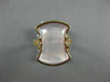 ESTATE LARGE 13.18CT DIAMOND & AAA PINK QUARTZ 18KT ROSE GOLD 3D 3 ROW FUN RING