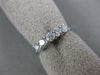 ESTATE .50CT DIAMOND 14KT WHITE GOLD 5 STONE SHARE PRONG ANNIVERSARY RING #18888