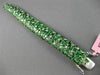 ESTATE MASSIVE 40.02CT DIAMOND & TSAVORITE 18K WHITE GOLD 3D GRADUATING BRACELET