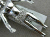 ESTATE EXTRA LARGE .85CT DIAMOND 14KT WHITE GOLD 3D HANDCRAFTED ANGEL PENDANT
