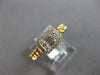 .22CT DIAMOND 14KT YELLOW GOLD ROUND & BAGUETTE INVISIBLE SQUARE LOVE KNOT RING