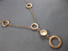 .16CT DIAMOND 14KT ROSE GOLD 3D CLUSTER MULTI CIRCULAR BY THE YARD LOVE NECKLACE
