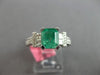 2.48CT DIAMOND & AAA EMERALD 18KT WHITE GOLD BAGUETTE & PRINCESS ENGAGEMENT RING
