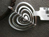 ESTATE LARGE .65CT DIAMOND 14KT WHITE GOLD 3D MULTI HEART LOVE FLOATING PENDANT