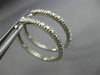 0.85CT ROUND DIAMOND 14KT WHITE GOLD 3D CLASSIC 2mm HOOP HANGING EARRINGS #25885
