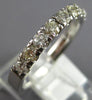 .77CT DIAMOND 14KT WHITE GOLD 3D 4 PRONG SEMI ETERNITY WEDDING ANNIVERSARY RING