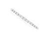 ESTATE 4.88CT DIAMOND 14KT WHITE GOLD ROUND GRADUATING 4 PRONG TENNIS BRACELET