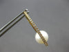 LARGE .55CT DIAMOND & AAA SOUTH SEA PEARL 18KT YELLOW GOLD HOOP HANGING EARRINGS