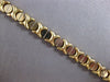 ESTATE 14KT WHITE & YELLOW GOLD 3D CLASSIC ITALIAN XO LOVE BRACELET