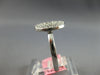 ESTATE WIDE .63CT DIAMOND 14KT WHITE GOLD 3D CLASSIC CIRCULAR PAVE FUN RING