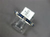 .41CT DIAMOND & AAA SAPPHIRE 14KT WHITE GOLD 2MM SEMI ETERNITY ANNIVERSARY RING