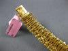 EXTRA LARGE GIA 47.4CT FANCY YELLOW DIAMOND 18K YELLOW GOLD CUFF TENNIS BRACELET