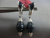 EXTRA LARGE 34.3CT DIAMOND & AAA SAPPHIRE 18KT WHITE GOLD 3D TEAR DROP EARRINGS