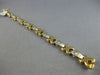 .75CT DIAMOND 14KT 2 TONE GOLD 3D 3 STONE PAST PRESENT FUTURE XO TENNIS BRACELET