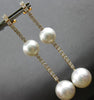 EXTRA LARGE 1.81CT DIAMOND & AAA SOUTH SEA PEARL 18KT ROSE GOLD HANGING EARRINGS