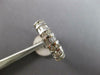 ESTATE .85CT DIAMOND 14K WHITE GOLD 3D CLASSIC ROUND & BAGUETTE ANNIVERSARY RING