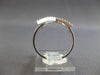 ESTATE LARGE .23CT DIAMOND 14KT WHITE GOLD 3D CLASSIC OPEN STAR FUN LOVE RING
