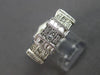 WIDE .78CT DIAMOND 18KT WHITE GOLD 3D ROUND & BAGUETTE WEDDING ANNIVERSARY RING