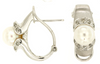 .16CT DIAMOND & AAA SOUTH SEA PEARL 14KT WHITE GOLD 3D CLIP ON HANGING EARRINGS