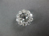 ESTATE LARGE 1.46CT DIAMOND 18KT WHITE GOLD 3D CLASSIC ROUND EARRING JACKETS