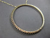 LARGE 1.11CT DIAMOND & AAA RUBY 14KT YELLOW GOLD 3D CIRCLE OF LIFE LOVE NECKLACE