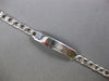ESTATE LONG 14KT WHITE GOLD CLASSIC HANDCRAFTED CUBAN MENS ID BRACELET
