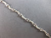.39CT DIAMOND 14KT WHITE GOLD 3D ETOILE MATTE & SHINY MULTI WAVE TENNIS BRACELET