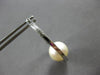 LARGE .50CT DIAMOND & AAA SOUTH SEA PEARL 18KT WHITE GOLD OVAL HANGING EARRINGS
