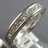 .71CT DIAMOND 14KT WHITE GOLD PRINCESS CHANNEL FILIGREE WEDDING ANNIVERSARY RING