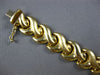 ESTATE WIDE 14KT YELLOW GOLD CLASSIC MATTE & SHINY LOVE KNOT DESIGN FUN BRACELET