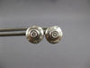 ESTATE .36CT DIAMOND 18KT WHITE GOLD CLASSIC MATTE & SHINY ETOILE STUD EARRINGS