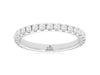 ESTATE .90CT DIAMOND 14KT WHITE GOLD 3D ROUND CLASSIC ETERNITY ANNIVERSARY RING