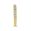 .51CT DIAMOND 18KT YELLOW GOLD ROUND 3MM SEMI ETERNITY WEDDING ANNIVERSARY RING