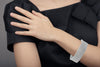 LARGE 19.88CT DIAMOND 18KT WHITE GOLD 3D CLASSIC MULTI ROW CUFF TENNIS BRACELET