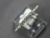 ESTATE .18CT DIAMOND 18KT WHITE GOLD 3D CLASSIC SEMI ETERNITY ANNIVERSARY RING