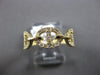 ESTATE .50CT DIAMOND 14KT YELLOW GOLD 3D CLASSIC OVAL LINK LOVE KNOT FUN RING