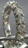 3.51CT DIAMOND 14KT WHITE GOLD 3D SHARED PRONG ETERNITY WEDDING ANNIVERSARY RING