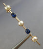 ANTIQUE .50CT AAA SAPPHIRE & SOUTH SEA PEARL 14KT ROSE GOLD BROOCH/PENDANT 28106
