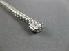 ESTATE 3.26CT DIAMOND 14KT WHITE GOLD 3D CLASSIC ROUND TENNIS BRACELET