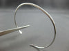 ESTATE .37CT DIAMOND 18K WHITE GOLD 3D CLASSIC 2MM FLEXIBLE CUFF BANGLE BRACELET