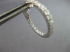 ESTATE 1.47CT DIAMOND 14KT WHITE GOLD 3D 2.5MM INSIDE OUT HOOP HANGING EARRINGS