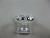 .28CT DIAMOND & AAA SAPPHIRE 14KT WHITE GOLD 3D 7 STONE ANNIVERSARY RING #27475