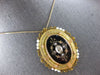 ANTIQUE LARGE DIAMOND & AAA SOUTH SEA PEARL 18K YELLOW GOLD BROOCH PENDANT 28156