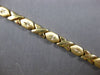 ESTATE 14KT YELLOW GOLD 3D XO DIAMOND CUT FUN BRACELET